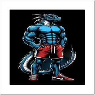 I'm Going To The Gym bodybuillding Gift, Motivation, Workout Gift,Dragon tato Posters and Art